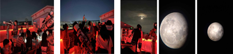 개기 월식, 천왕성 엄폐, 목성의 위성, 토성 관측(2022년 11월 8일 17시 16분~21시 49분) 이미지